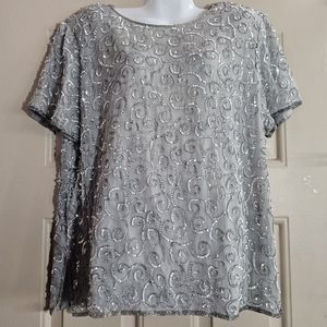 Vintage Jean For Joseph Le Bon Sequins Top Size P20